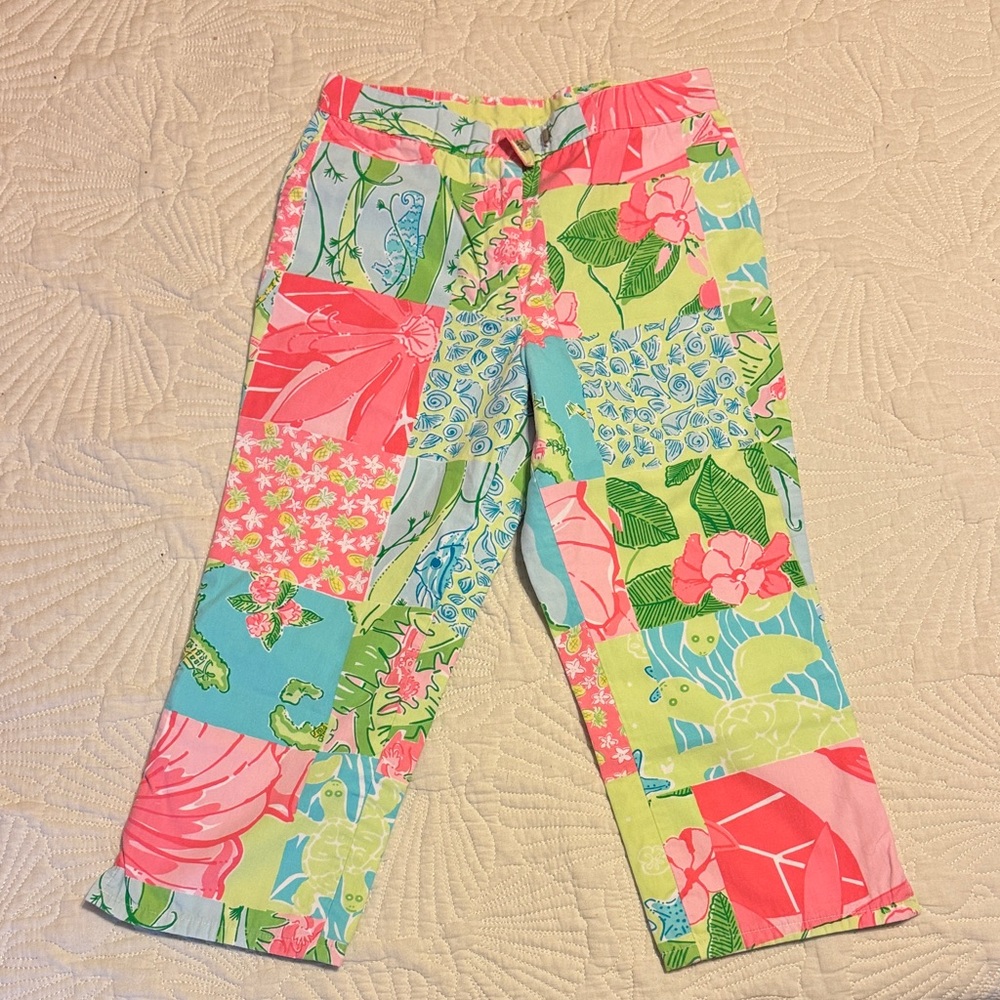 Lilly Pulitzer Colorful Patchwork Kids Pants